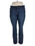 Liz Claiborne Solid Blue Jeans Size 18 - photo 1