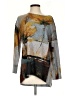 Trisha Tyler Gray Long Sleeve Top Size S - photo 1