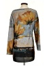Trisha Tyler Gray Long Sleeve Top Size S - photo 2