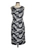 PREMISE Graphic Gray Cocktail Dress Size M - photo 1