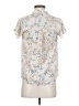 Monteau Floral Ivory Short Sleeve Blouse Size S - photo 2
