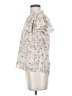 Monteau Floral Ivory Short Sleeve Blouse Size S - photo 5