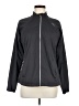 Asics 100% Polyester Solid Black Track Jacket Size M - photo 1