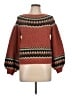 Sweet Rain Chevron-herringbone Brown Pullover Sweater Size L - photo 1