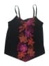 Trimshaper Floral Black Swimsuit Top Size 16 - photo 1