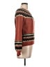 Sweet Rain Chevron-herringbone Brown Pullover Sweater Size L - photo 4