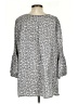 La Roque 100% Silk Silver Gray 3/4 Sleeve Silk Top Size 0 - photo 2