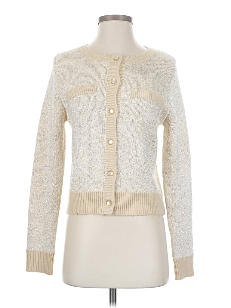 Pre-owned Heartloom Cardigan Sweater In Ivory