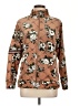 Assorted Brands Floral Brown Zip Up Hoodie Size L - photo 1