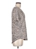 Z Supply Animal Print Gray Short Sleeve Top Size M - photo 4