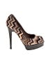 Missoni Chevron-herringbone Brown Black Heels Size EU 37 1/2 - photo 1