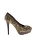 Stuart Weitzman Tweed Green Brown Heels Size 6 1/2 - photo 1