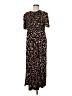 Assorted Brands Animal Print Brown Casual Dress Size M (estimated) - photo 1