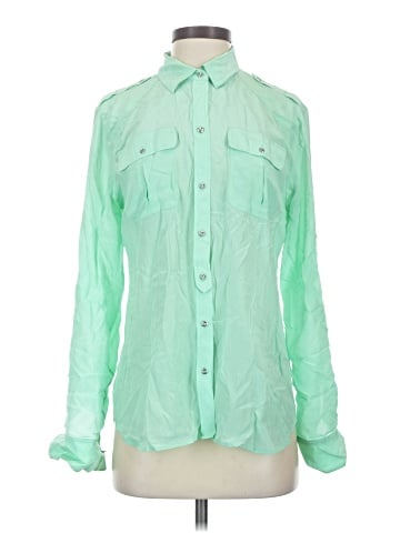 Banana Republic Long Sleeve Silk Top (view 1)