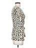 Assorted Brands Animal Print Ivory Short Sleeve Top Size 2 - photo 4