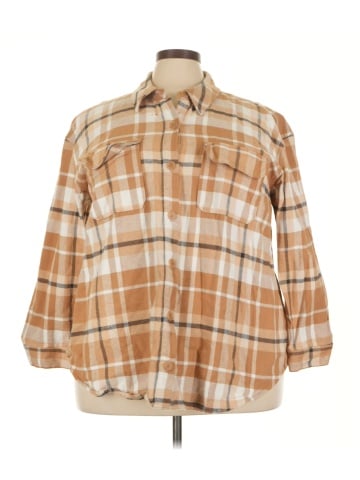 Lane Bryant 3/4 Sleeve Button-Down Shirt (view 1)
