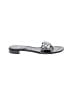 Stuart Weitzman Silver Black Sandals Size 10 1/2 - photo 1