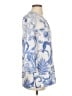 Talbots Blue 3/4 Sleeve Blouse Size S - photo 4