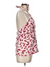 Talbots Paisley Pink Gray Halter Top Size Lg Petite - photo 4
