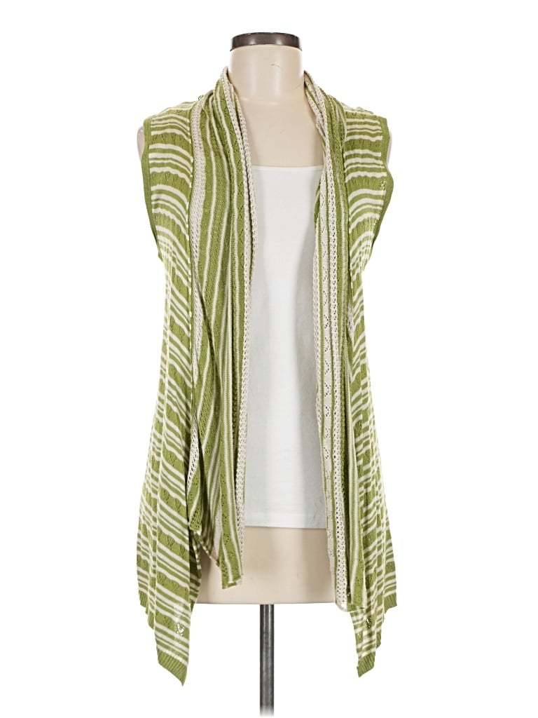 Pre-owned Assorted Brands Cardigan Sweater In Green