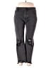 Umgee Gray Black Jeans Size 7 - photo 1