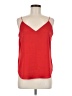 Express 100% Polyester Red Sleeveless Top Size Med Petite - photo 1