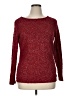 Jennifer Lopez Tweed Red Pullover Sweater Size XL - photo 1