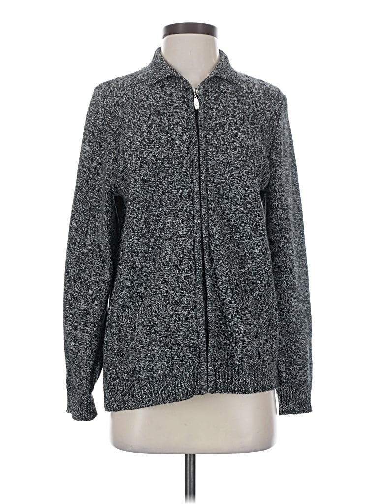 Pre-owned Allison Daley Cardigan Sweater In Gray