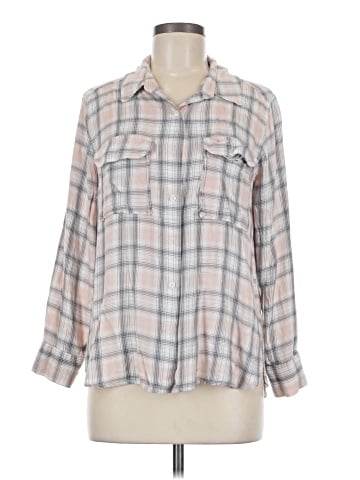 TWO by Vince Camuto 3/4 Sleeve Button-Down Shirt (view 1)