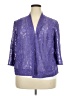 Alex Evenings 100% Polyester Purple Cardigan Size 18w - photo 1