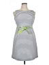 Kim Rogers 100% Polyester Stripes Gray Casual Dress Size 14 Petite - photo 1