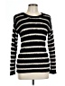 Dolled Up Stripes Black Pullover Sweater Size L - photo 1