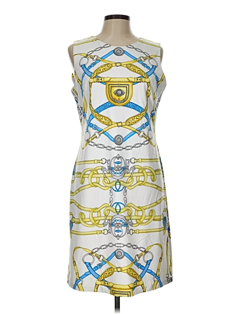 Pre-owned J. Mclaughlin Cocktail Dress In White