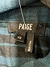 Paige Plaid Teal Long Sleeve Button-Down Shirt Size XS - photo 7