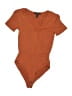 Forever 21 Solid Orange Bodysuit Size S - photo 1