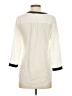 J.Crew Factory Store 100% Polyester Ivory 3/4 Sleeve Top Size XXS - photo 2