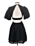 Moon River Solid Black Cocktail Dress Size XS - photo 2