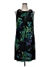 Ellen Tracy 100% Polyester Print Black Cocktail Dress Size 14 - photo 1