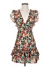 Unbranded 100% Polyester Print Red White Cocktail Dress Size S (estimated) - photo 1