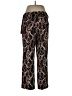 Luisa Cerano Animal Print Brown Casual Pants Size 12 - photo 2