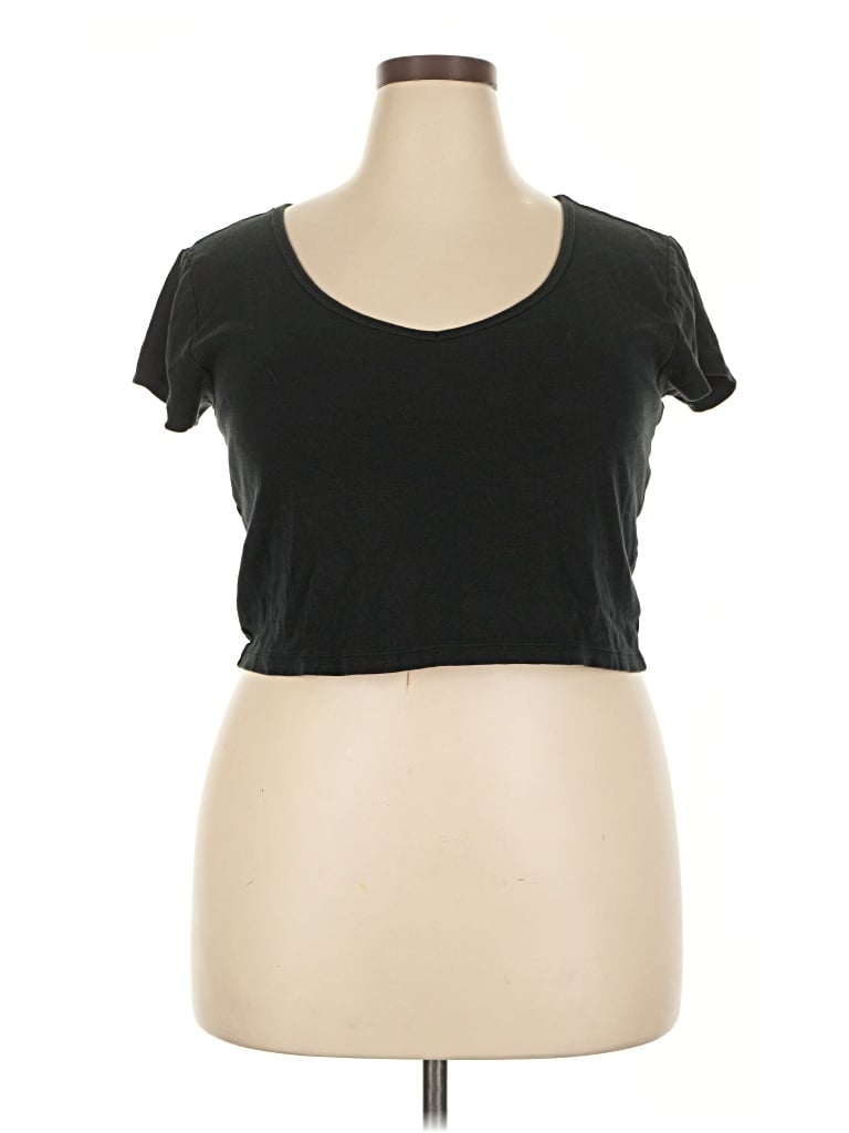 Pre-owned Wild Fable Short Sleeve T-shirt In Black