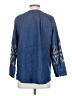 Roper Blue Long Sleeve Blouse Size S - photo 2