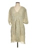 Ganni 100% Polyester Paisley Ivory Casual Dress Size EU 36 / US 6 - photo 1
