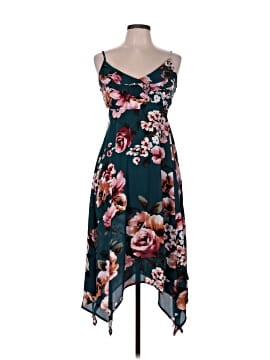 heels to go with sage green dress Rihoas Floral Corset Spaghetti Strap Midi Dress main image 1
