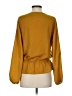 Sabine 100% Polyester Yellow Long Sleeve Blouse Size S - photo 2