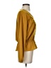 Sabine 100% Polyester Yellow Long Sleeve Blouse Size S - photo 4