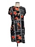 Bobbie Brooks Print Black Casual Dress Size L - photo 1