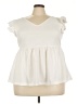 Shein Curve Ivory Sleeveless Blouse Size 4X - photo 1
