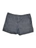 Daisy Fuentes 100% Cotton Solid Blue Shorts Size 8 - photo 1