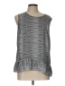 Elle 100% Polyester Gray Sleeveless Blouse Size L - photo 1